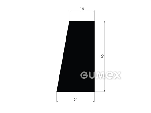 GUMMIPROFILE TRAPEZFORM - EPDM